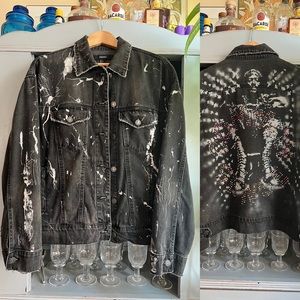 Up-Cycled Black Denim Jacket